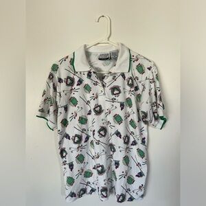 Vintage Jennifer Scott Golf Polo Medium Petite